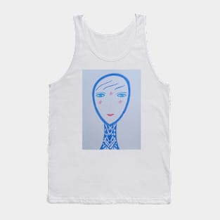 Star Unique Portrait Art Tank Top